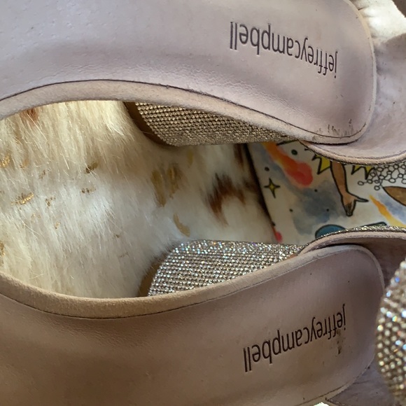 Jeffrey Campbell Laura Nude Suede Champagne Heels - Picture 12 of 12